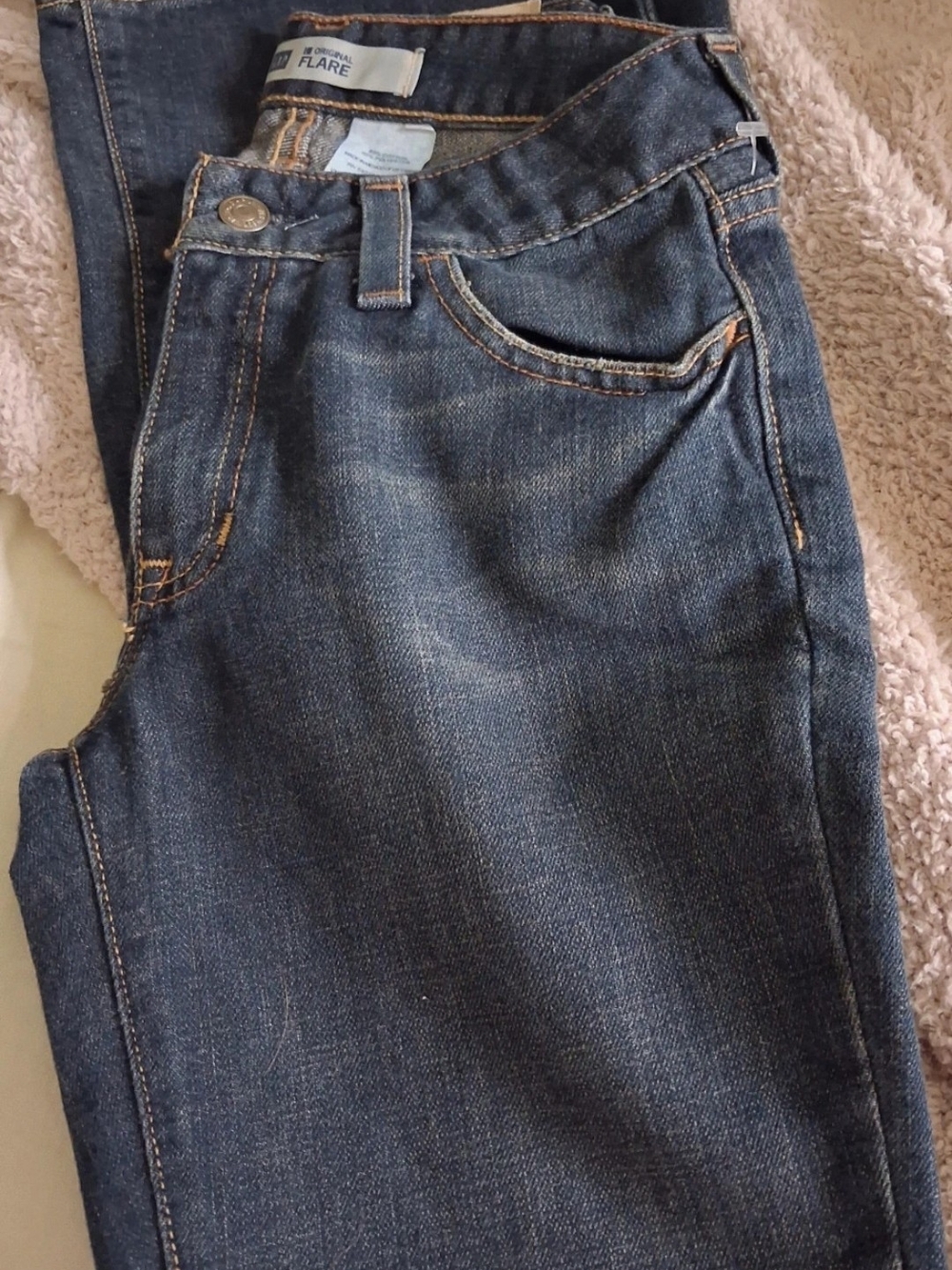 GAP Original Flare Jeans in Dark Blue Denim